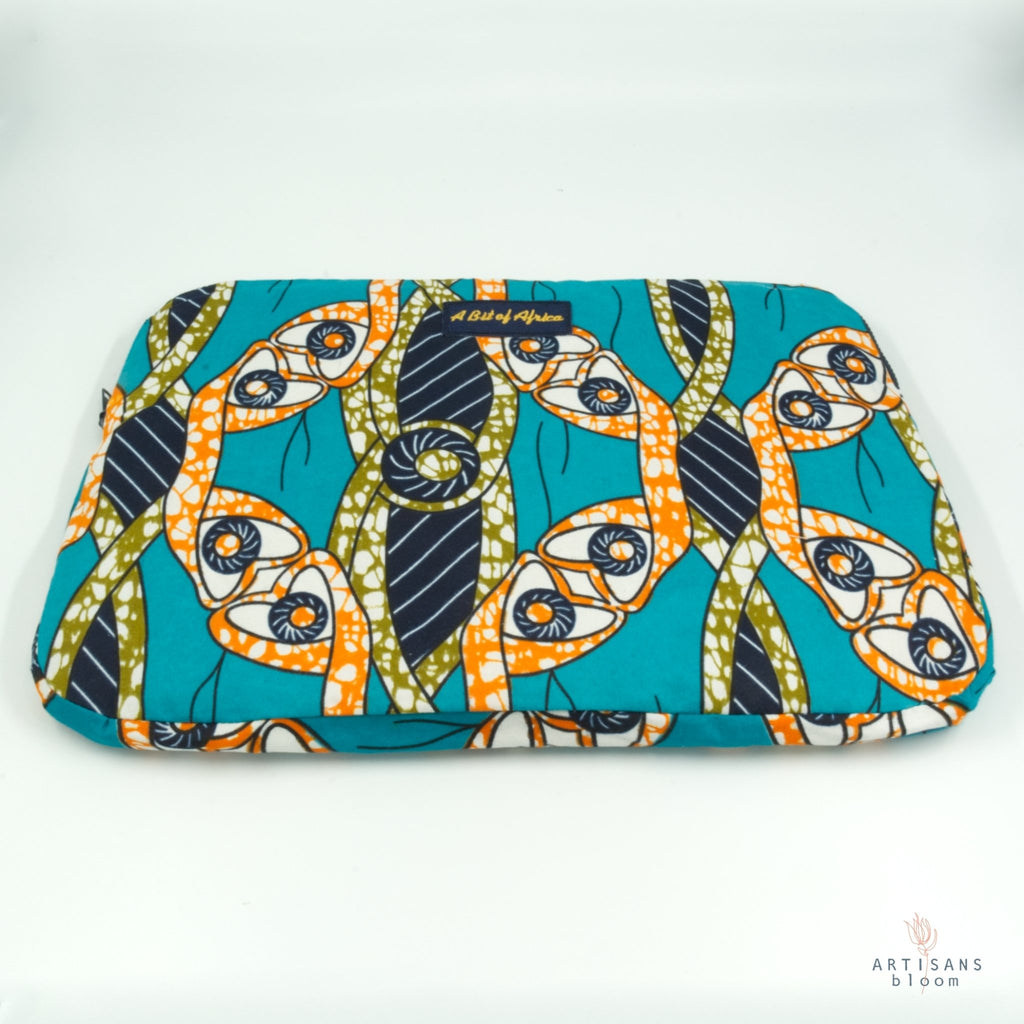African Wax Fabric Computer Bag - Artisans Bloom