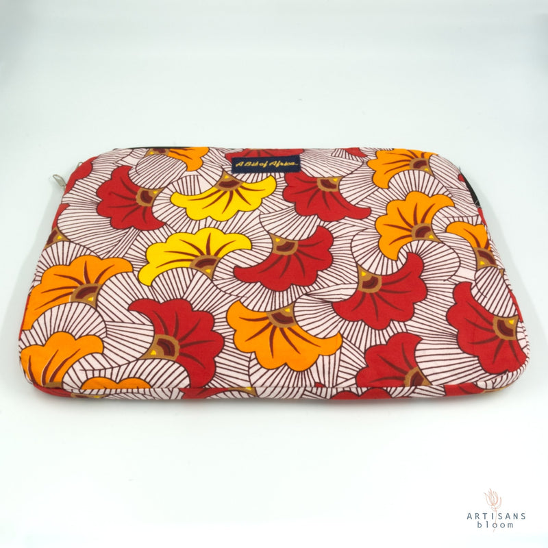 African Wax Fabric Computer Bag - Artisans Bloom