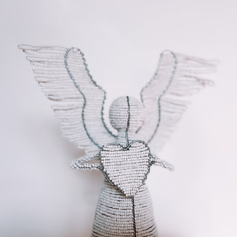 Beaded Angel - heart - Artisans Bloom