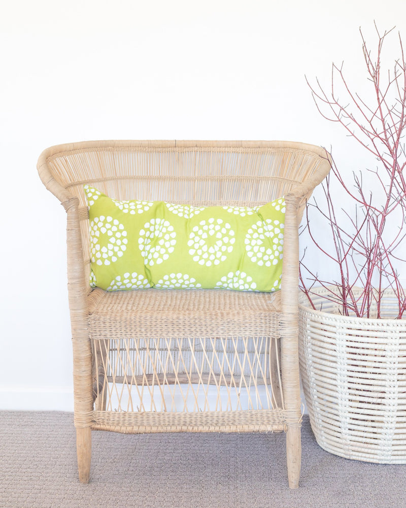 Cebi Circles Cushion Cover - Lime - Artisans Bloom