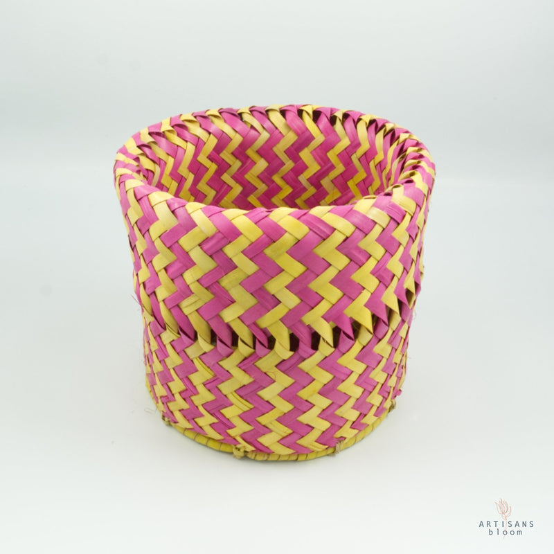 Pink and Gold AmaNiceNice Basket - Mini - Artisans Bloom