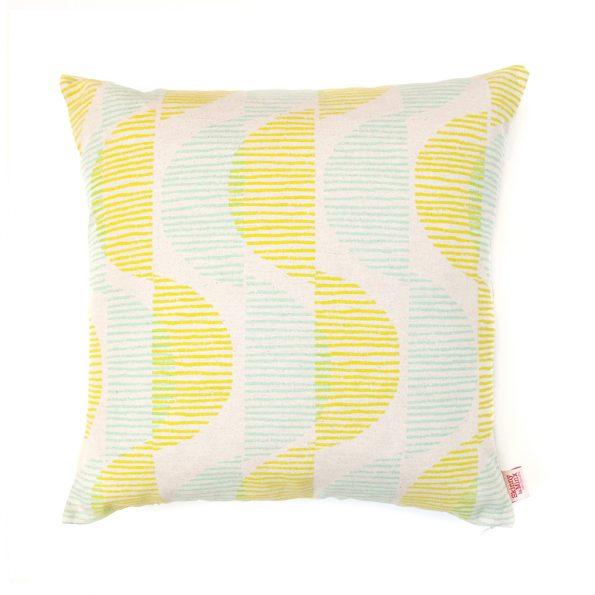 Sway Mint/Lemon Cushion Cover - Artisans Bloom